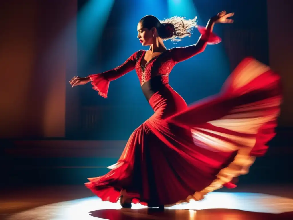 Apasionante baile de flamenco Experiencia de danza flamenca para viajeros adultos - Flamenco vibrante y cautivador en escenario contemporáneo
