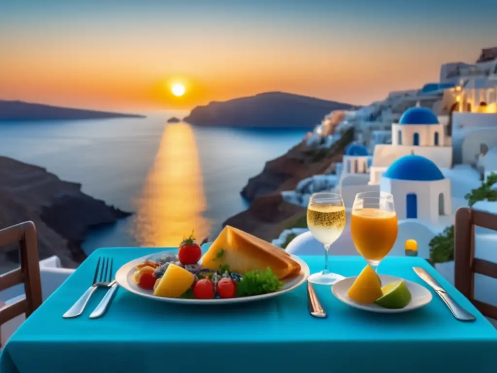 Exquisita imagen de la gastronomía griega Experiencias gastronómicas en Grecia para viajeros maduros -