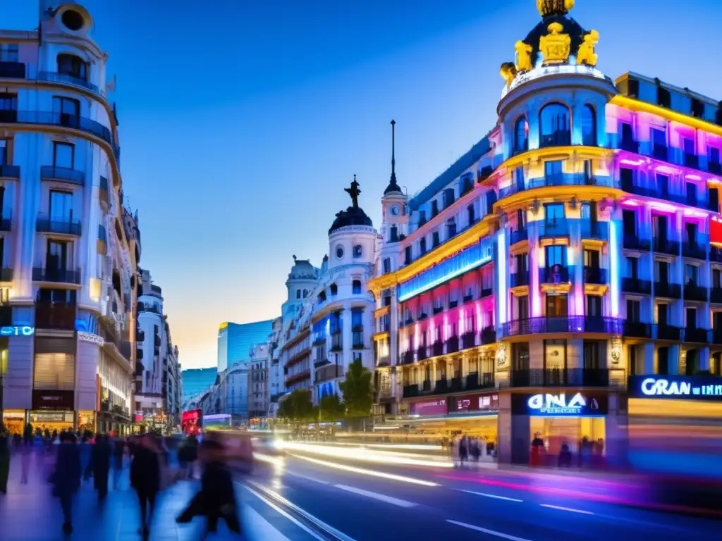 Gran Vía: Vida y color en Madrid Atractivos turísticos para mayores en Madrid