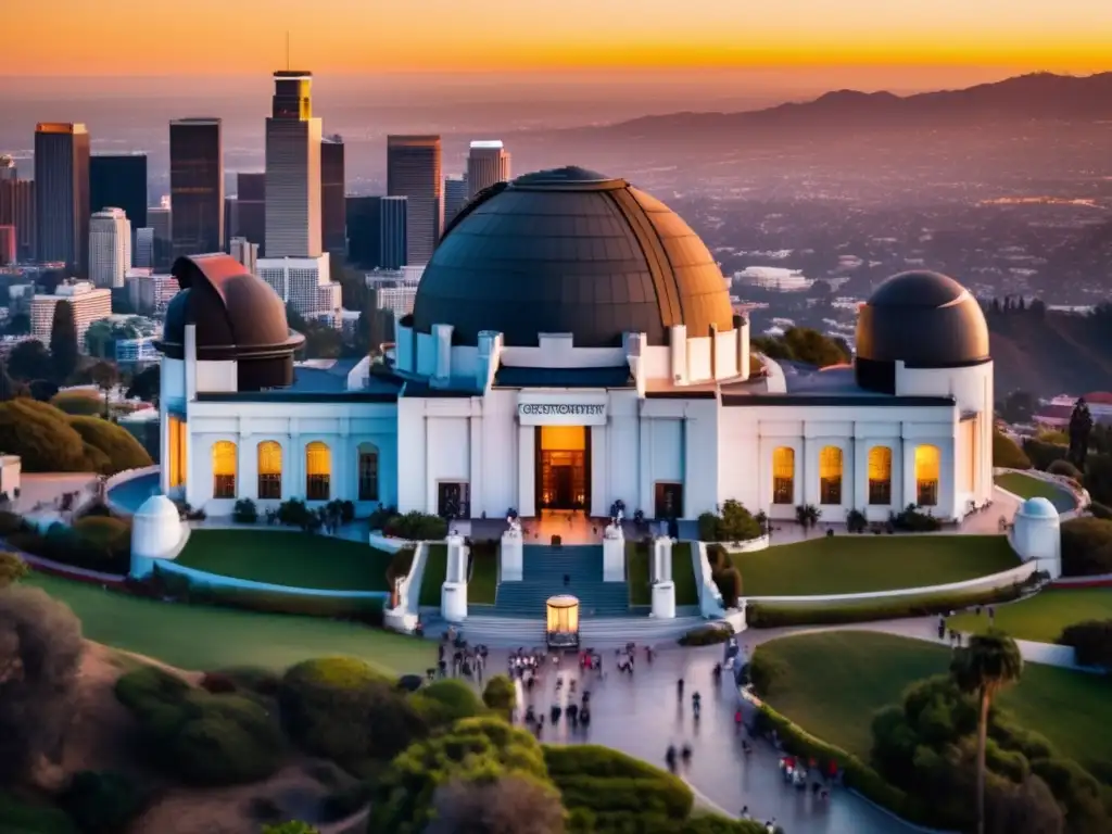 Vista panorámica del icónico Observatorio Griffith en Los Ángeles Observatorio Griffith en Los Angeles: turismo para mayores
