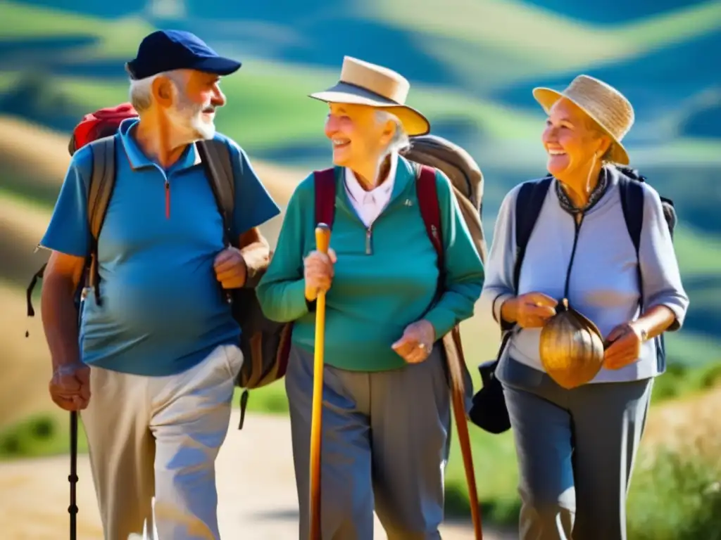 Caminata de seniors en el Camino de Santiago Peregrinaciones seguras y enriquecedoras para seniors