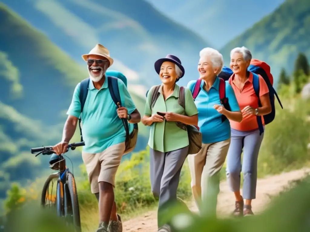 Viajes en grupo para seniors disfrutando de actividades al aire libre