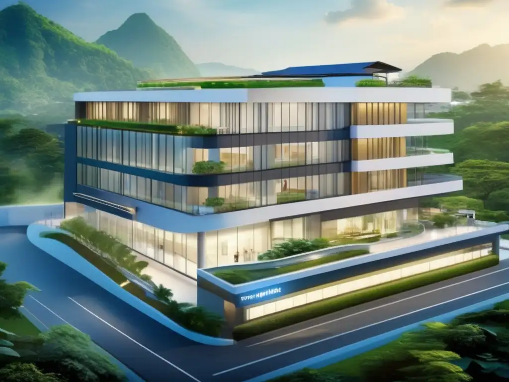 Hospital moderno en Tailandia, instalaciones de vanguardia y entorno sereno Hospital moderno en Tailandia