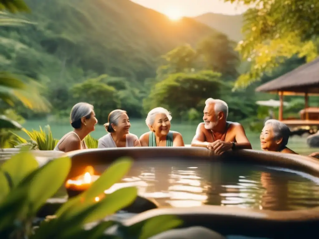 Bienestar en aguas termales Turismo médico y bienestar en hot spring para adultos mayores
