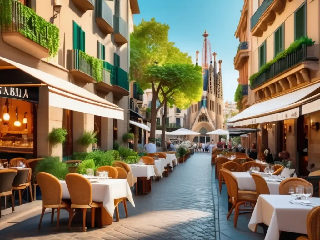 Encantador café al aire libre en Barcelona Destinos turísticos en Barcelona para adultos mayores