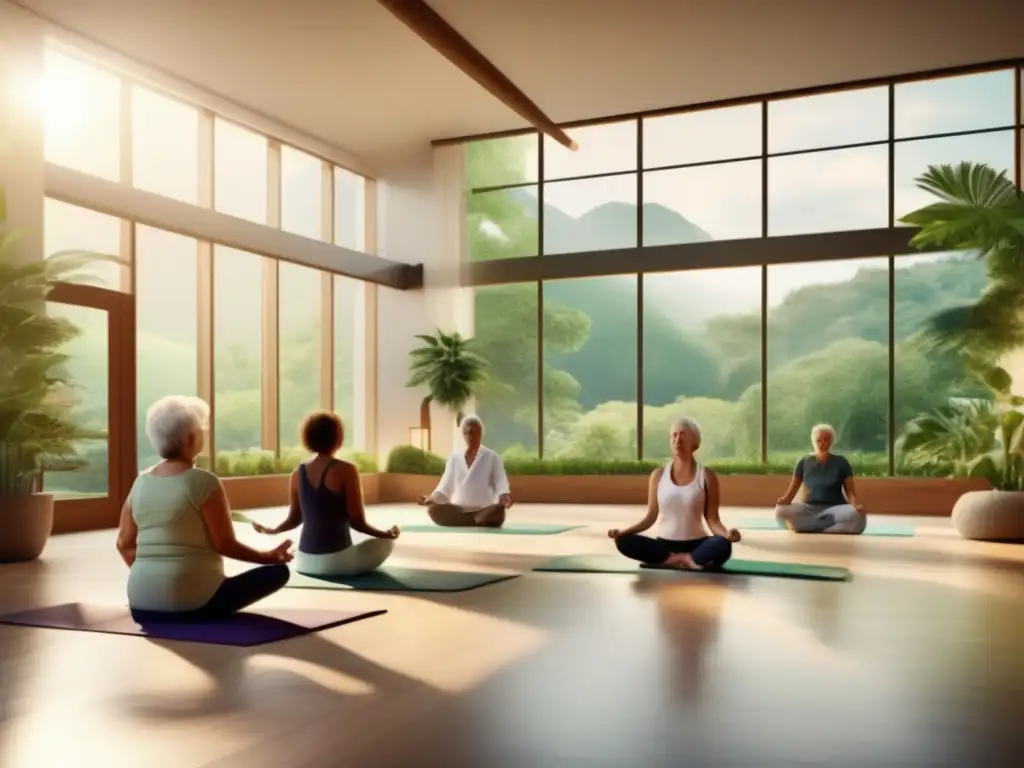 Destino de turismo médico para mayores Destinos turismo médico seniors: Centro bienestar lujo para relajación, yoga, spa, gimnasio y meditación