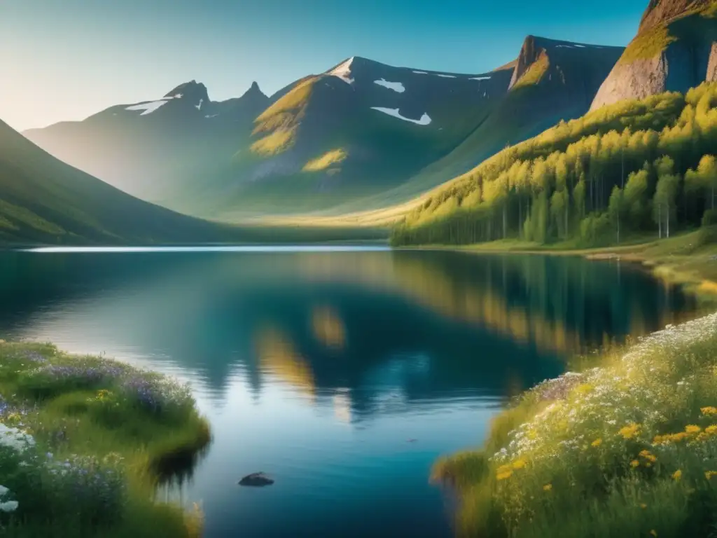 Paisaje sereno en Escandinavia: naturaleza y confort Paisaje sereno en Escandinavia: Viajes ecológicos Escandinavia mayores