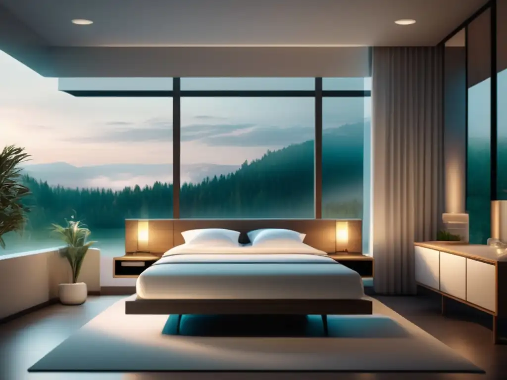 Tranquila y serena habitación de hospital Consejos para viaje médico tranquilo - Imagen de una habitación de hospital moderna y tranquila con luz natural, decoración relajante y personal médico amable