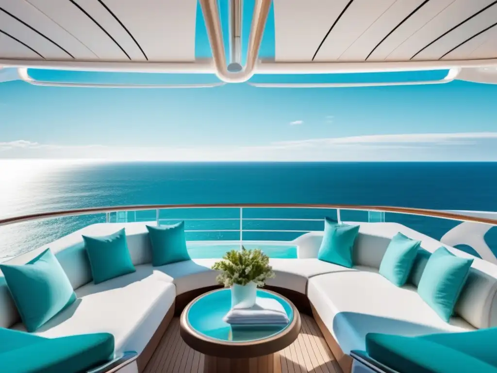 Consejos para evitar mareos en viajes marítimos: crucero de lujo con vista al mar
