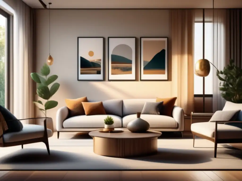 Salón acogedor en apartamento moderno Apartamento moderno con sala de estar acogedora y ahorro en alojamiento para seniors