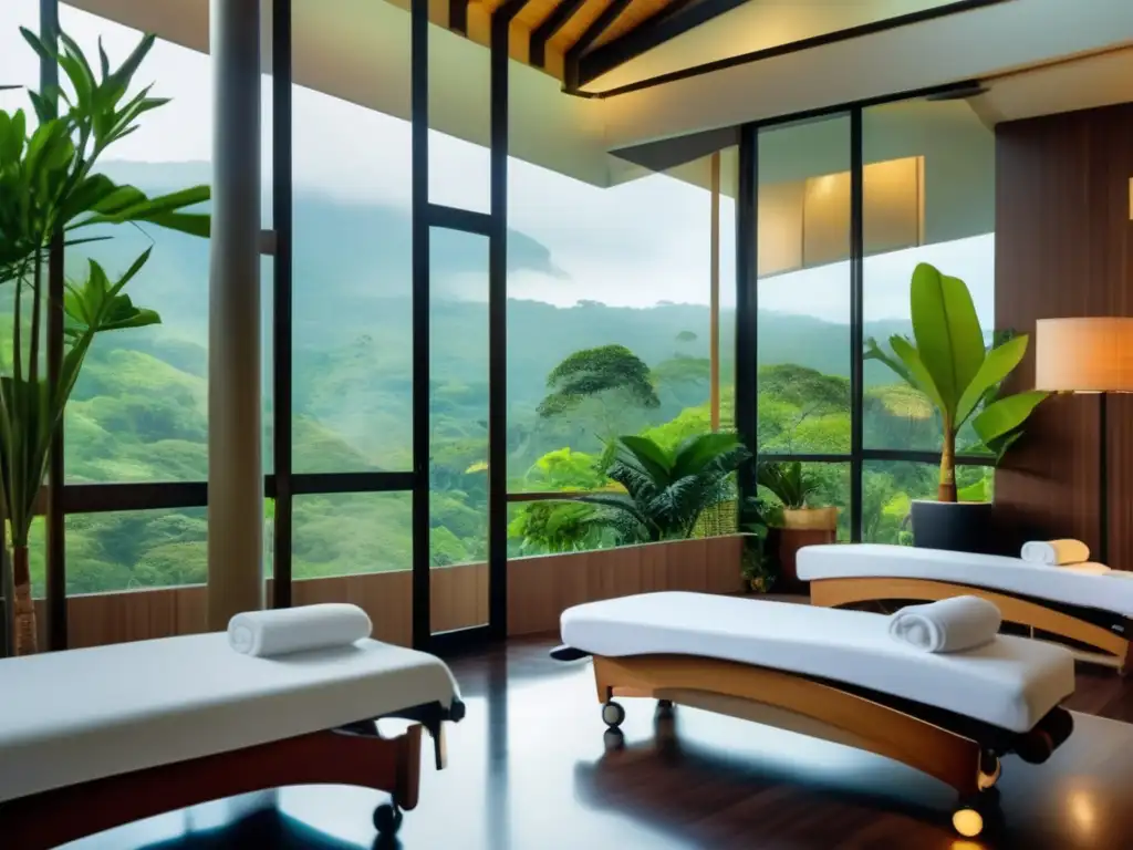 Experiencia de spa rejuvenecedora Turismo médico para adultos mayores en lujoso spa con vista panorámica en San José, Costa Rica