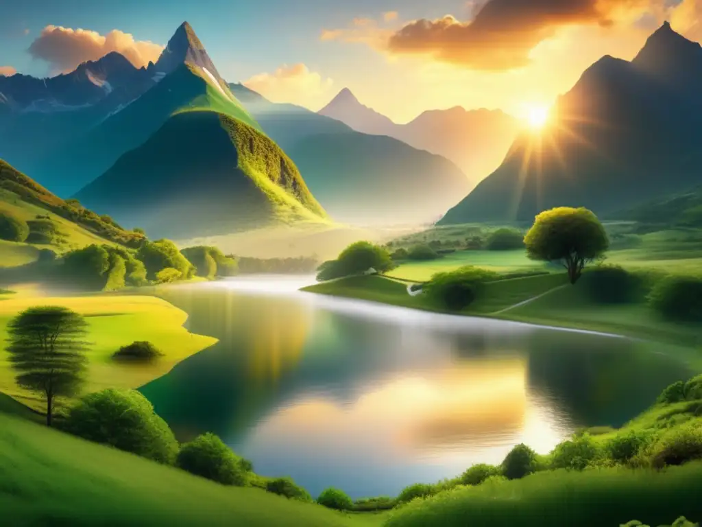 Paisaje montañoso durante amanecer Viajes espirituales en montañas: Retiro sereno con practica meditativa y yoga para seniors