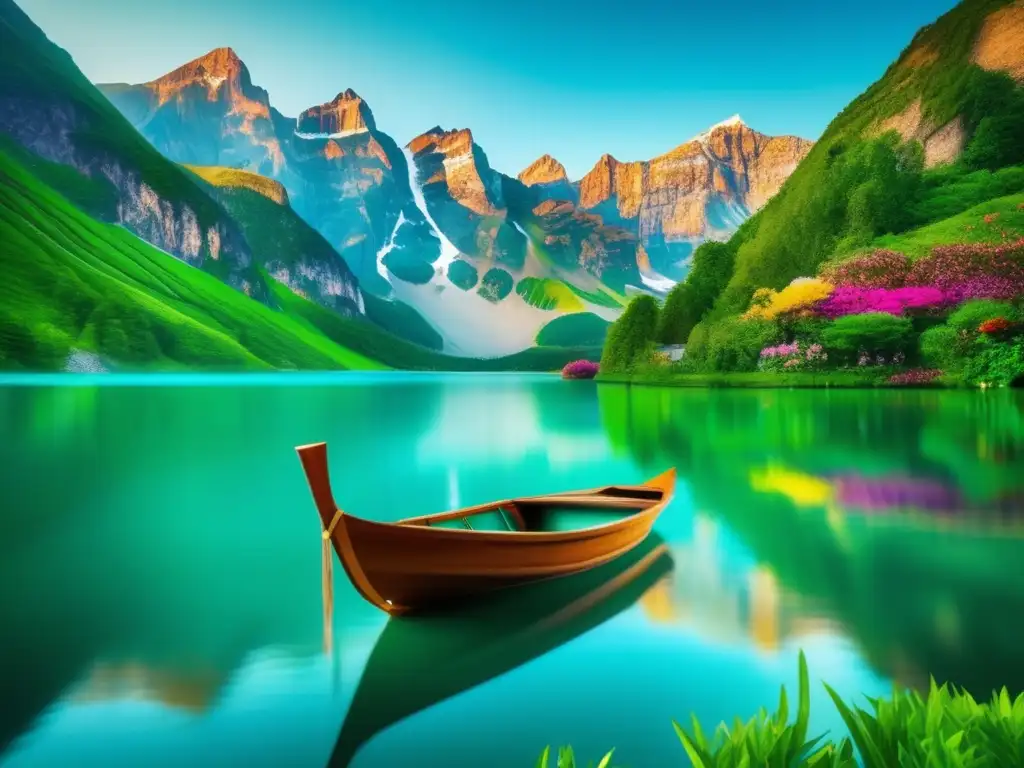 Paisaje sereno: lago, montañas, naturaleza Un paisaje de naturaleza para viajes de adultos mayores