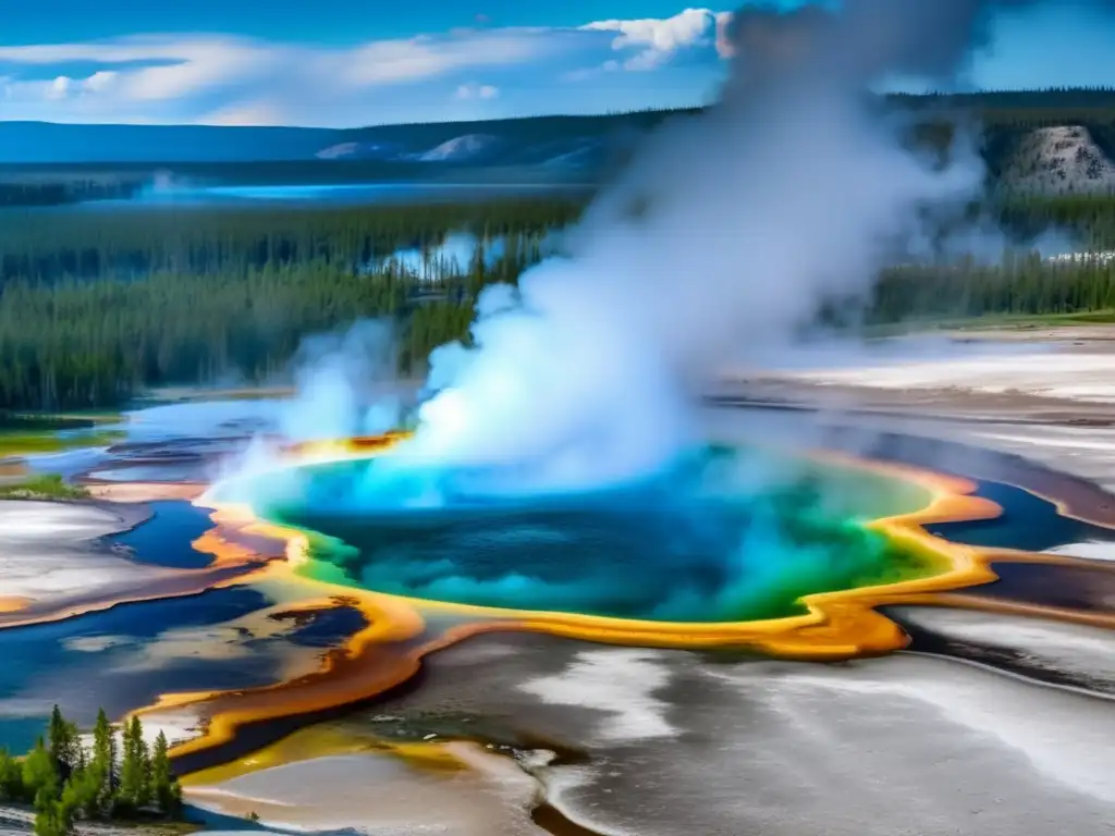 Maravillas naturales en Parque Yellowstone Maravillosa imagen del Parque Nacional Yellowstone: Beneficios del ecoturismo para viajeros maduros