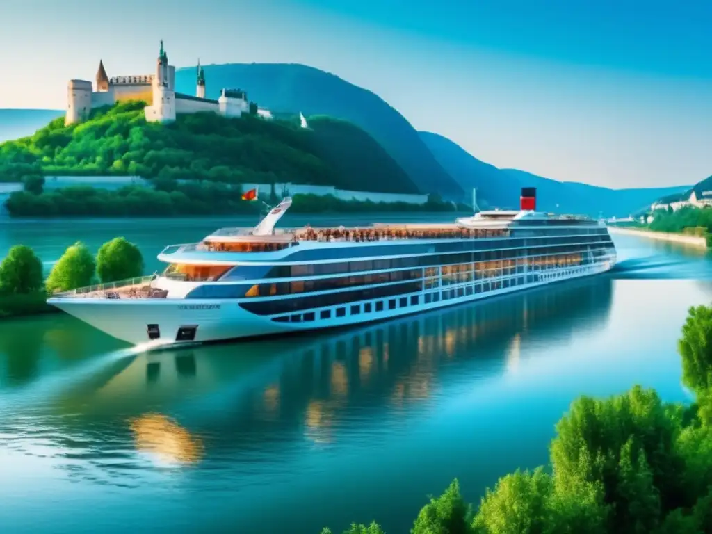 Crucero fluvial sereno en el Danubio Ventajas cruceros fluviales ecológicos: Danubio sereno, castillos medievales, paisajes impresionantes