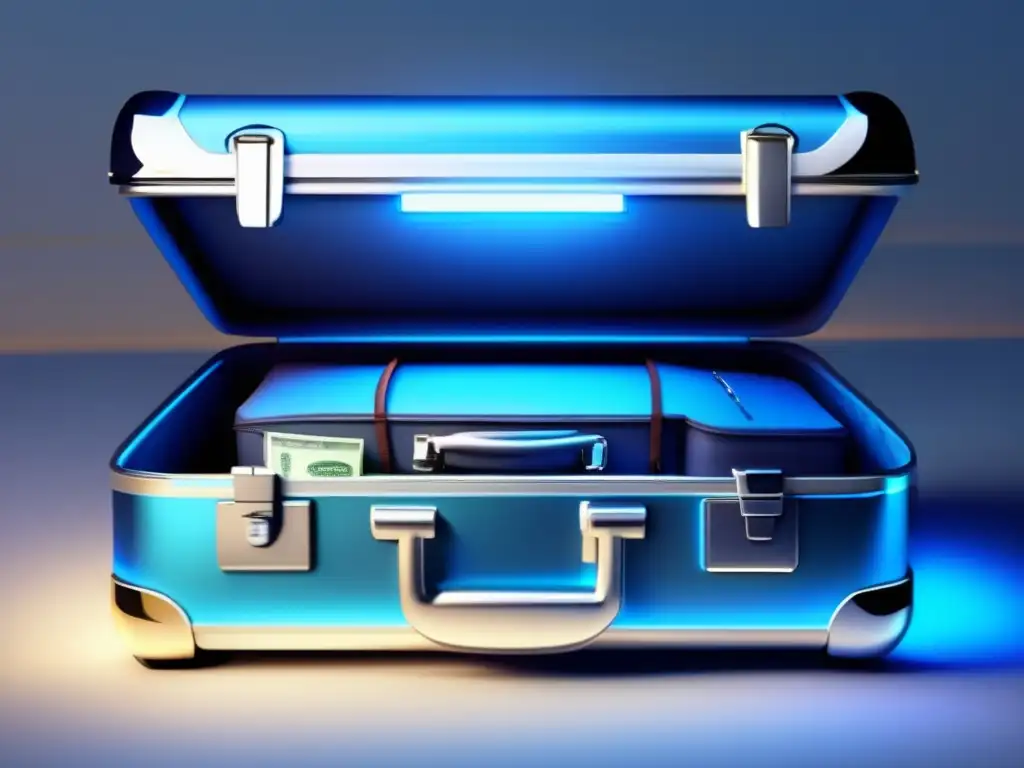 Maleta de viaje moderna y segura Consejos seguros para proteger objetos de valor en equipaje de viajeros maduros