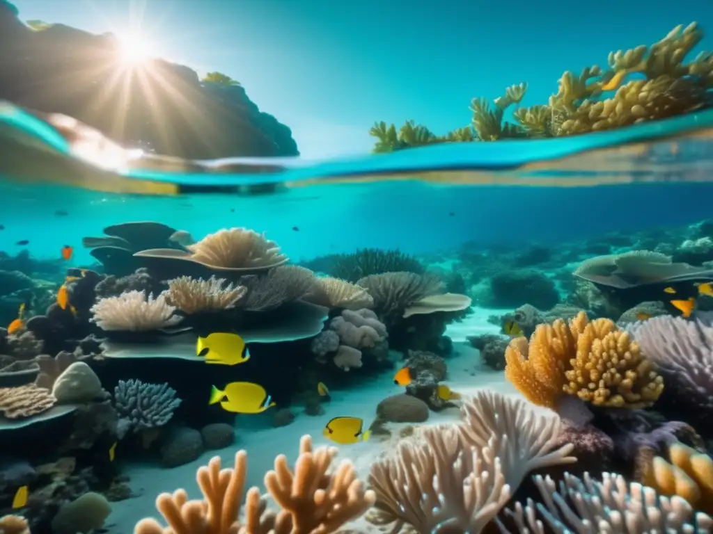 Arrecife de coral submarino Destinos de buceo ecológico para viajeros maduros en un arrecife de coral impresionante