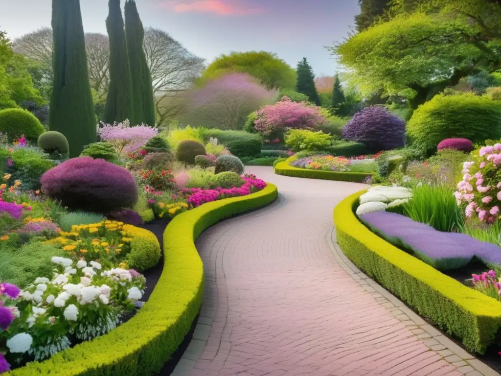 Jardín botánico en primavera Jardines botánicos para turismo senior en plena floración, un oasis de colores y serenidad
