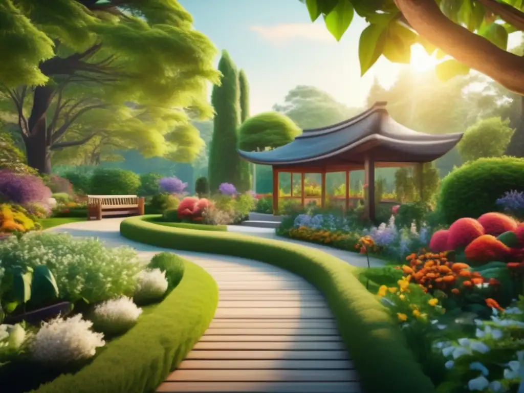 Jardín botánico sereno y vibrante Jardines botánicos para turismo senior rodeados de belleza natural