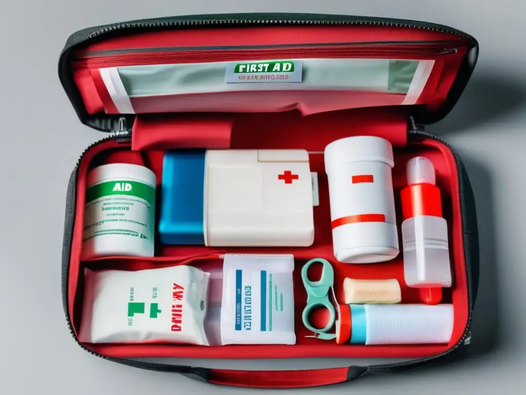 Kit de primeros auxilios portátil y organizado Kit de primeros auxilios portátil y organizado, ideal para viajes - Consejos seguridad viajes seniors