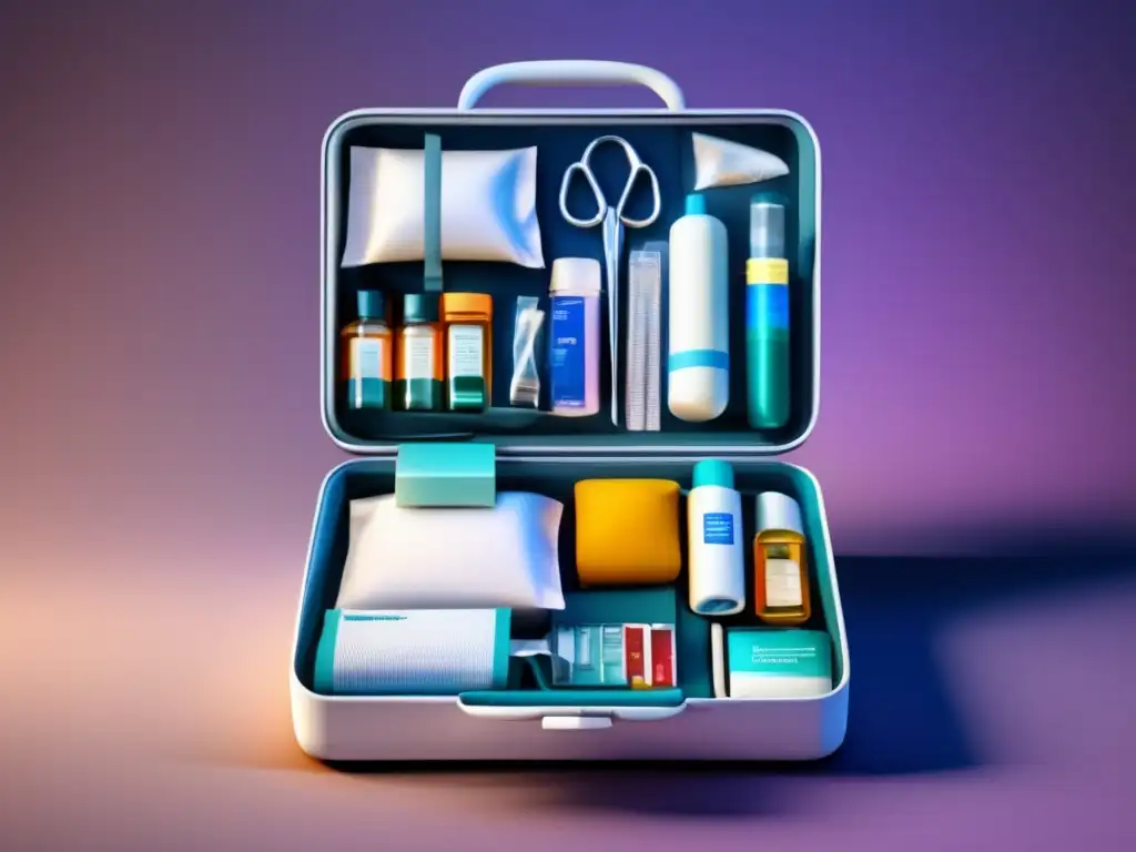 Kit médico de viaje organizado Kit médico de viaje para emergencias: Preparación viaje médico emergencia