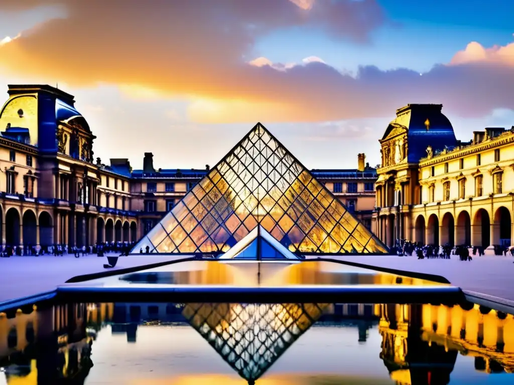 Majestuosidad del Louvre en París Louvre Museum en París: Galerías de arte para viajeros seniors