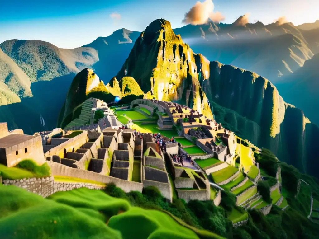 Majestuosas ruinas de Machu Picchu al amanecer Experiencia de aventura en Machu Picchu para viajeros senior
