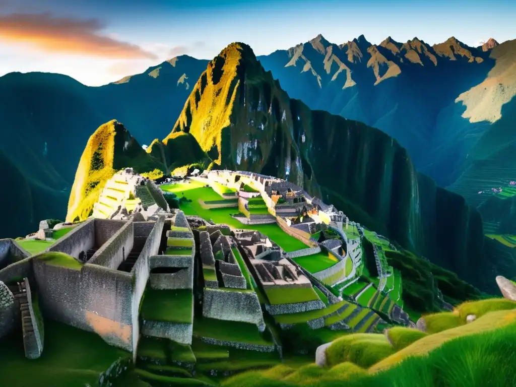 Maravillosa ciudad de Machu Picchu en Perú Explorando ciudades antiguas en Machu Picchu, Perú