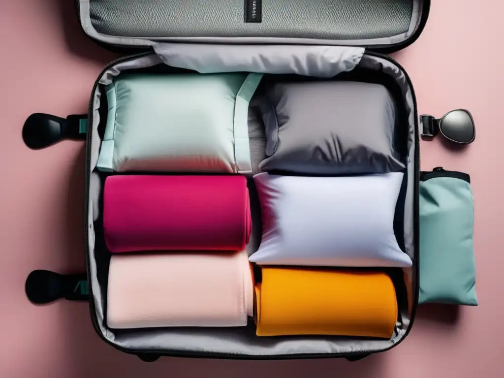 Maleta organizada con ropa interior para viajes Ropa interior de viaje para seniors organizada