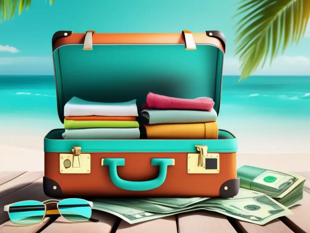Maleta organizada y preparada Consejos evitar gastos inesperados viajes, maleta organizada