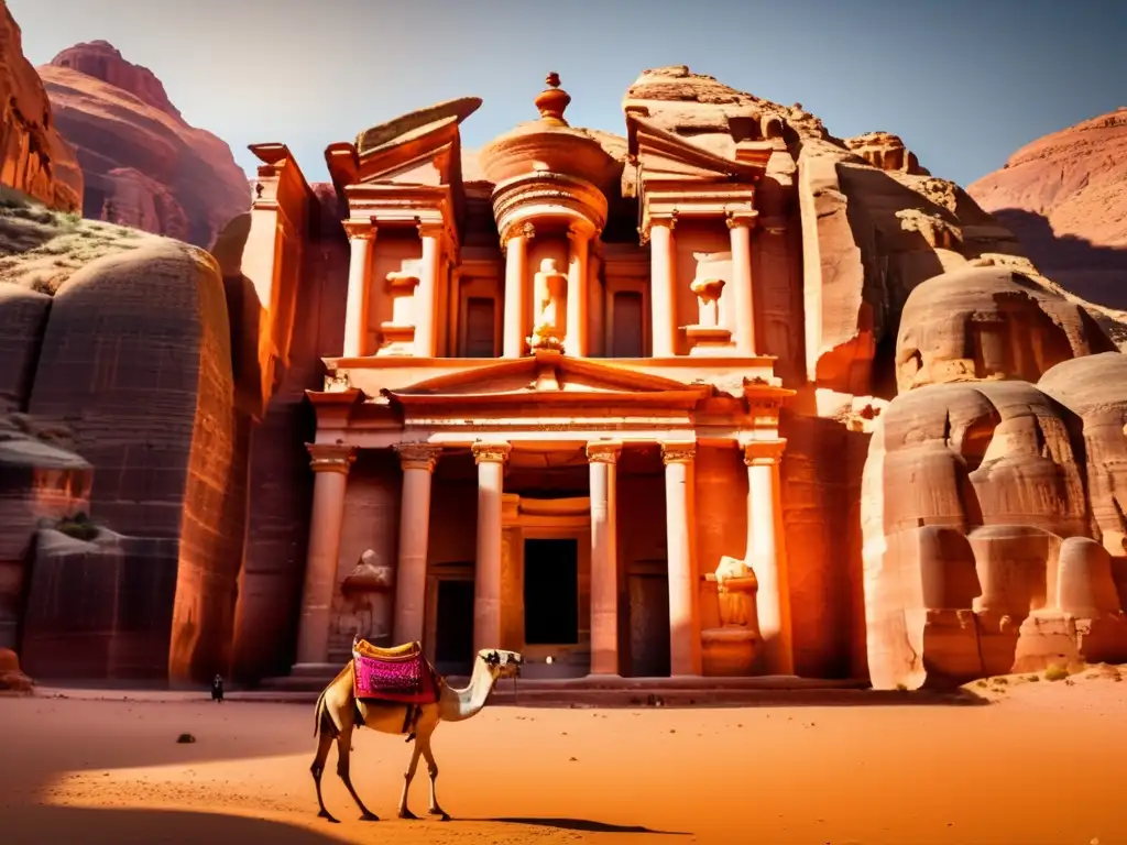 Belleza de Petra, Jordania Guía seguridad viajeros seniors Medio Oriente: Petra, Jordania, un destino impresionante para explorar con precaución y disfrutar de su belleza única