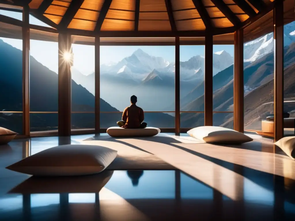 Retiro de meditación en el Himalaya Retiro de meditación en Nepal con vistas a los majestuosos Himalayas