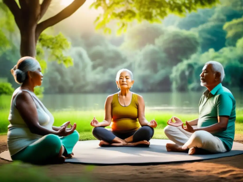Retiro de meditación en la naturaleza Retiros de meditación para viajeros mayores en un entorno natural sereno