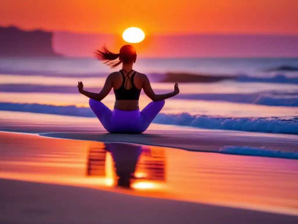 Playa al amanecer: Tai Chi y serenidad Playa serena al amanecer con Tai Chi: Beneficios del Tai Chi para viajeros maduros