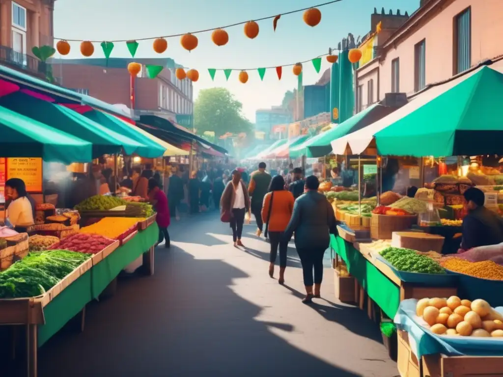 Mercado de comida vegetariana y vegana Consejos para mantener dietas vegetarianas y veganas en ruta