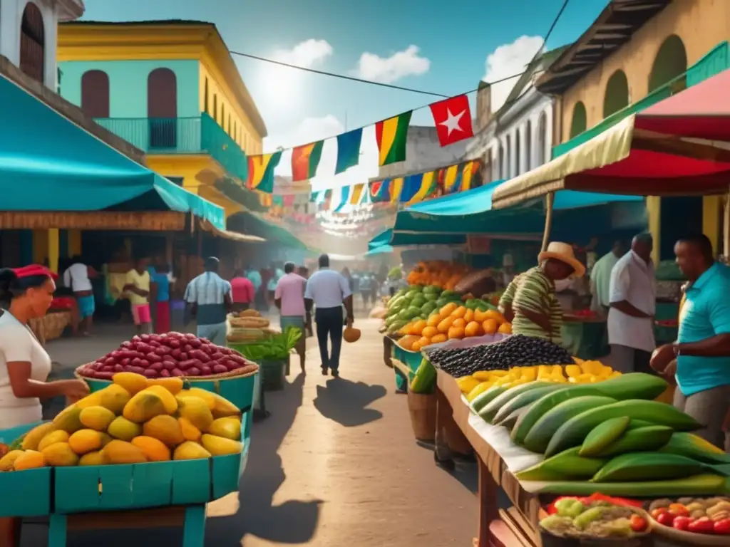 Mercado cubano lleno de colores y sabores Mercado cubano: colores, sabores y tradiciones culinarias - Consejos para disfrutar la cocina cubana como viajero maduro