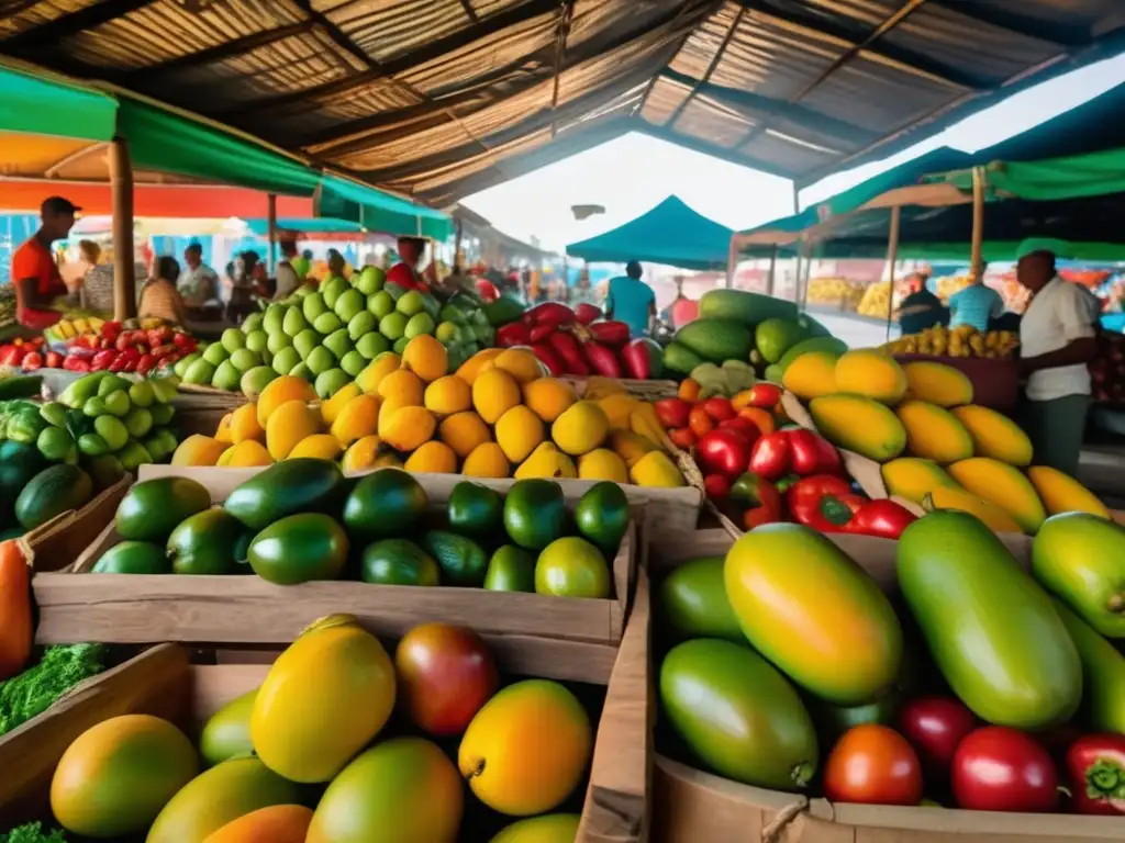 Mercado vibrante y colorido de Cuba Consejos para disfrutar la cocina cubana como viajero maduro