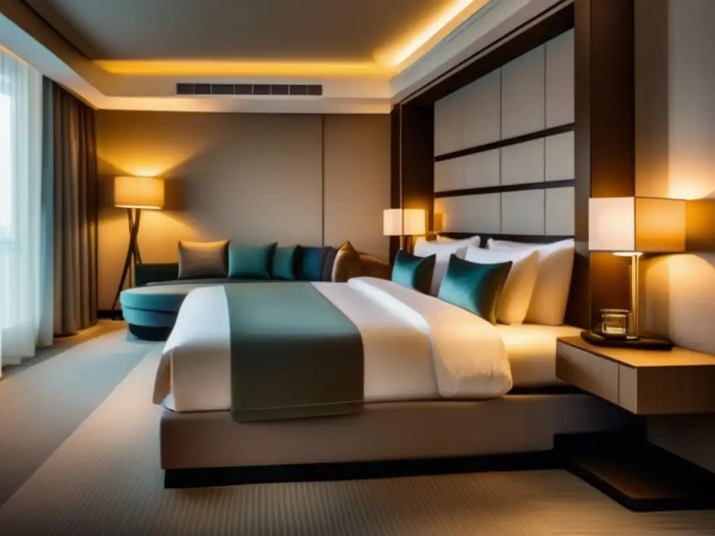 Habitación de hotel moderna para adultos mayores Habitación de hotel segura y acogedora para viajeros seniors, con consejos de seguridad (+ palabras clave)