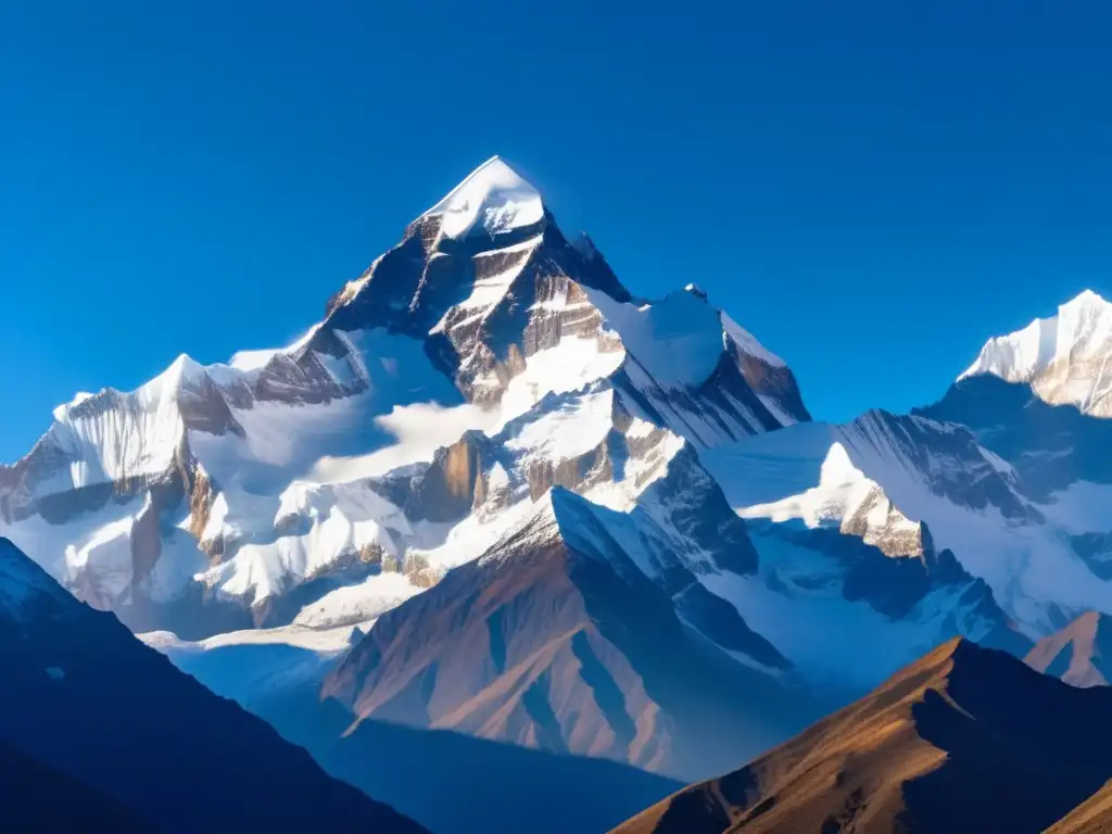 Impresionante vista de las montañas del Himalaya Majestuosa vista montañas Himalayas, precauciones salud viajes seniors