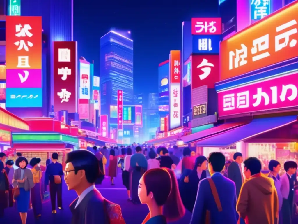 Vida nocturna de Tokyo para adultos mayores en Shinjuku con luces de neón y ambiente vibrante