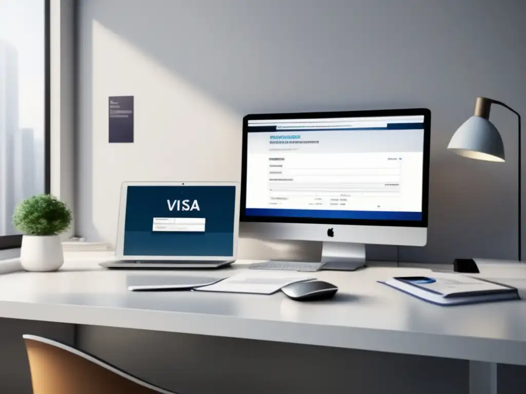 Oficina minimalista: solicitud de visa Oficina minimalista: solicitud de visados rápida y sencilla