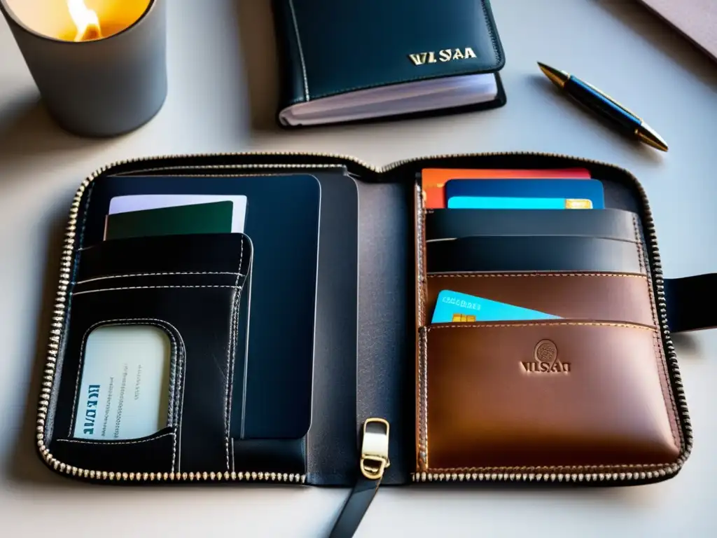 Organizador de documentos de viaje elegante y moderno Gestionar visados de viaje sin preocupaciones