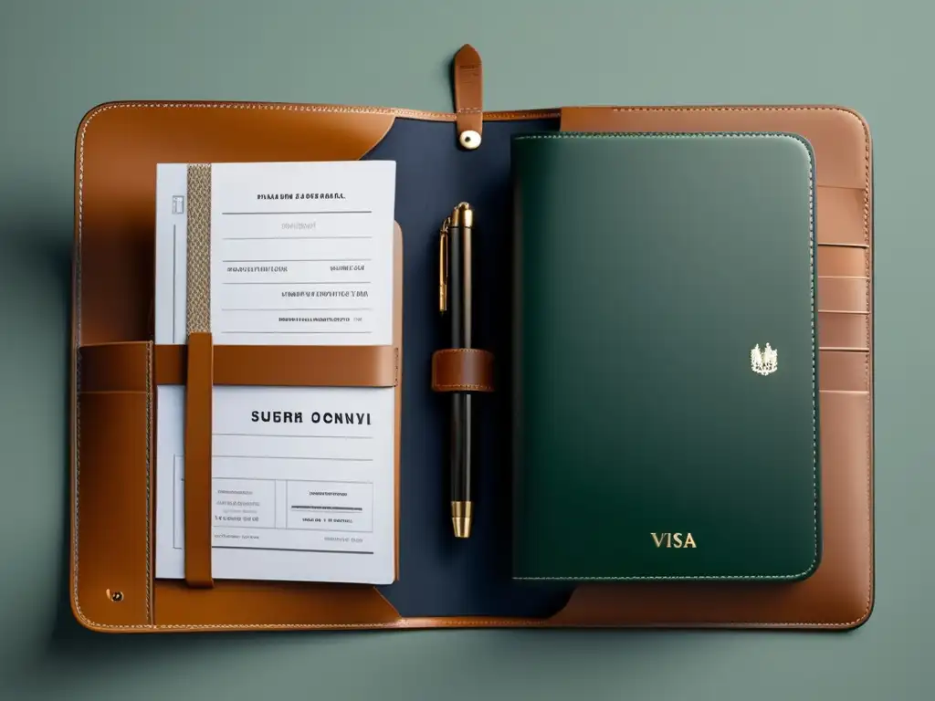 Carpeta de viaje organizada y profesional Carpeta de viaje organizada con documentación y diseño minimalista (Documentación viaje maduros)