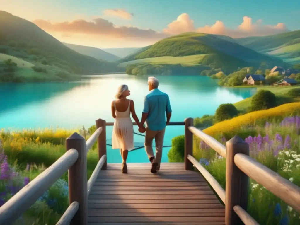 Pareja madura explorando destino paradisíaco Pareja madura explorando destino oculto, sin sobreprecio en viajes turísticos para seniors