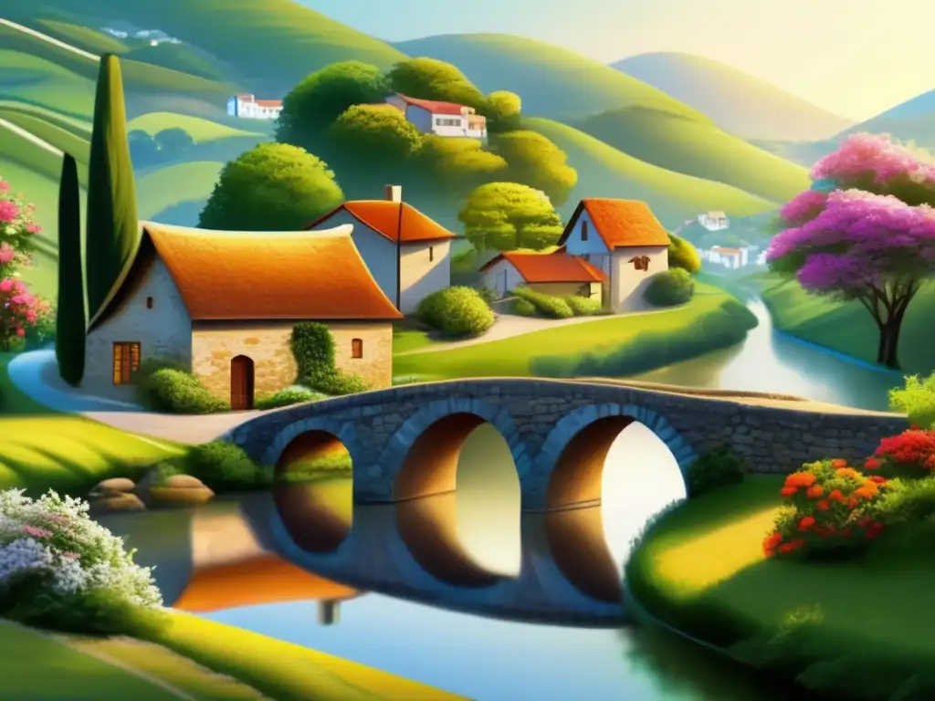Encantador destino rural para mayores Destinos rurales encantadores para seniors, con encanto de pueblo tradicional, naturaleza serena y conexión auténtica