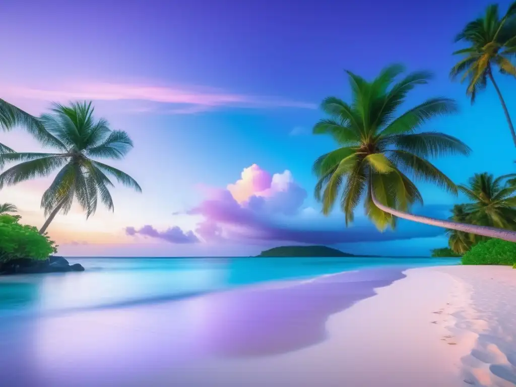 Paraíso tropical sostenible Hermosa playa tropical sostenible para viajeros maduros