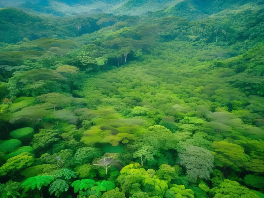 Paisaje impresionante de la selva de Costa Rica Destinos ecológicos para viajeros senior: Costa Rica, selva exuberante con flora y fauna vibrante, río serpenteante y belleza natural
