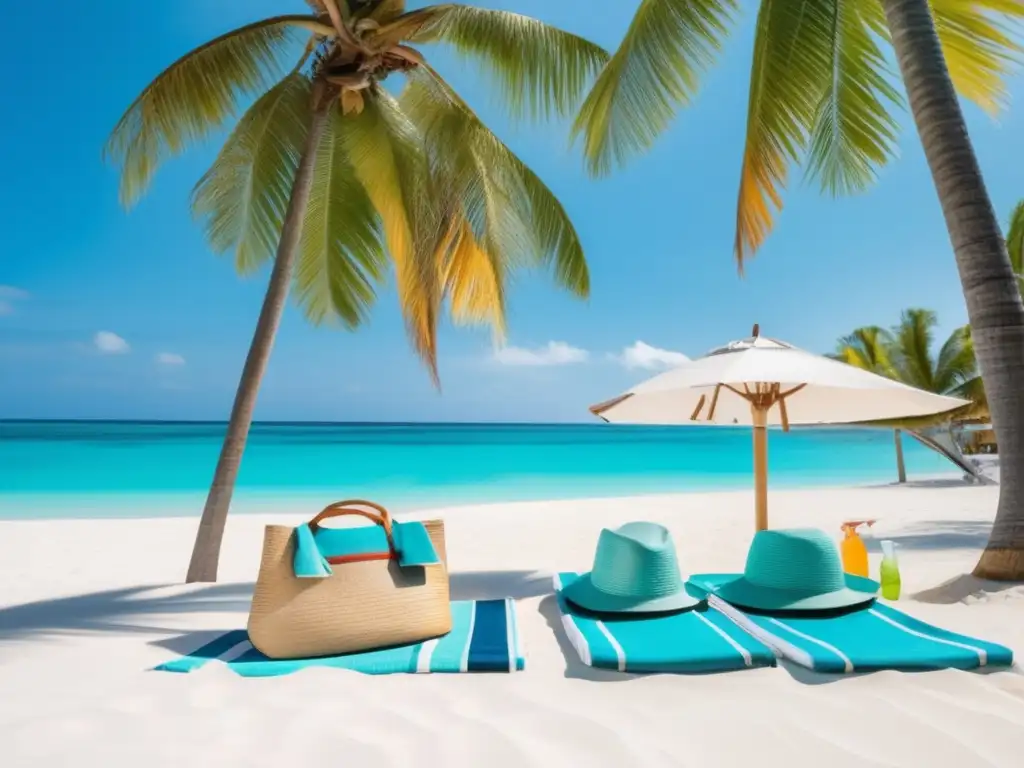 Hermoso balneario con aguas turquesas y palmeras Consejos para viajes a balnearios para mayores: Hermoso balneario con aguas turquesa cristalinas, arena blanca y palmeras