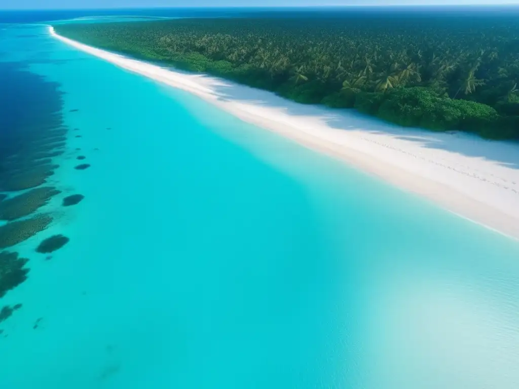 Paraíso tropical en alta definición Imagen de viaje marítimo personalizado: océano turquesa, isla tropical, playas de arena blanca, arrecifes de coral y yate de lujo