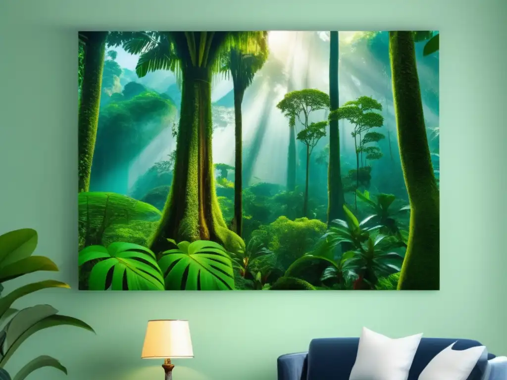 Exuberante selva tropical: un paraíso sereno Retiro exótico para viajeros maduros en una selva tropical vibrante y exuberante